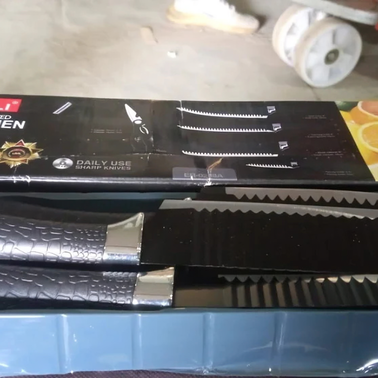 Stainless Steel Knife Set with Chef Peeler & Kitchen Scissor – 6-Piece Kitchen Tool Set - AZ051 - Image 3