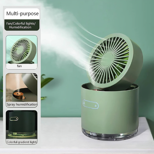 Mini Desktop Cooling Fan with Humidifier Spray - AZ055 - Image 5